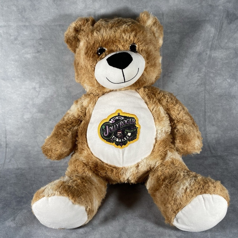 Teddy Bear Plushie Jolly Roger Logo 60th Anniversary Patch Collectable Toy